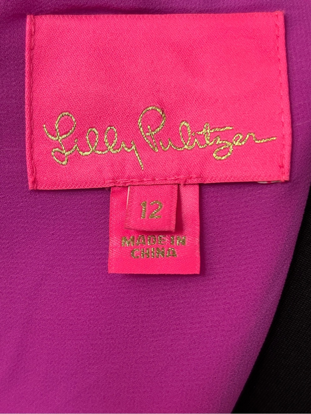 Lilly Pulitzer Pink Maxi Sandrah Dress Gold Embroidered Sleeveless Resort Sz 12 - Picture 7 of 10